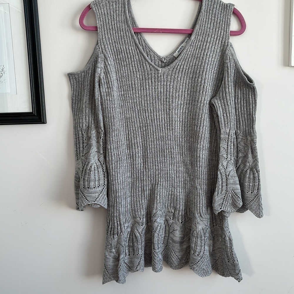 RICKIS KNITTED COLD SHOULDER WOMEN TOPS SUZE XXL